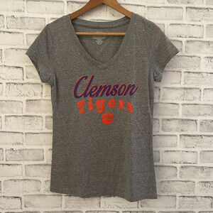 Women’s Clemson University Tigers gray t-shirt top, Large